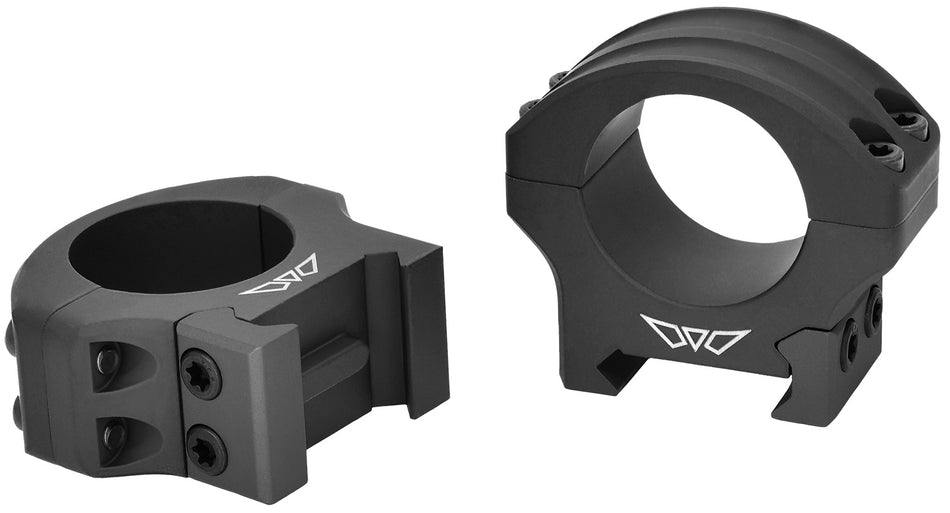 Warne HyperLite 8500M MagnaFusion Alloy 1" Low Matte Black Scope Rings Picatinny