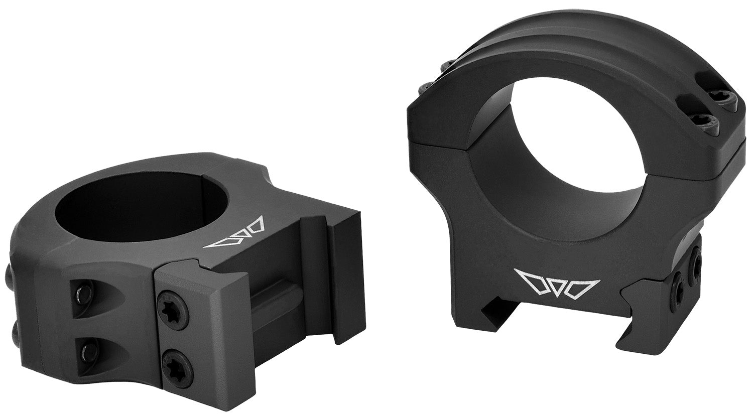 Warne HyperLite 8501M MagnaFusion Alloy 1" Medium Matte Black Scope Rings Picatinny