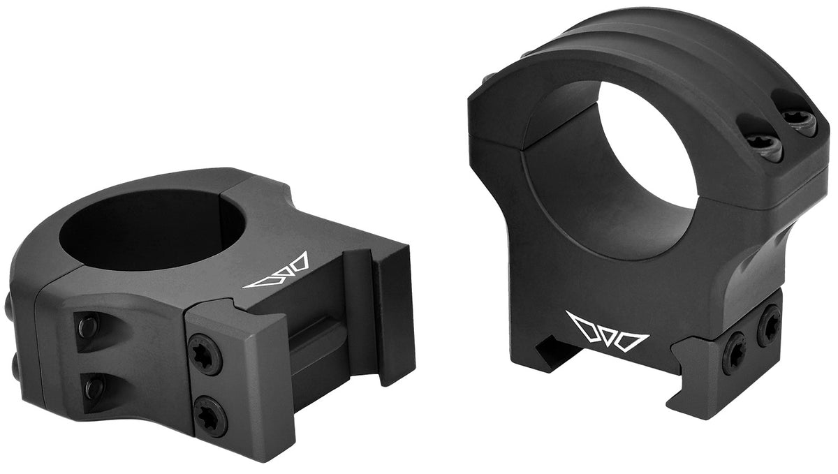 Warne HyperLite 8502M MagnaFusion Alloy 1" High Matte Black Scope Rings Picatinny