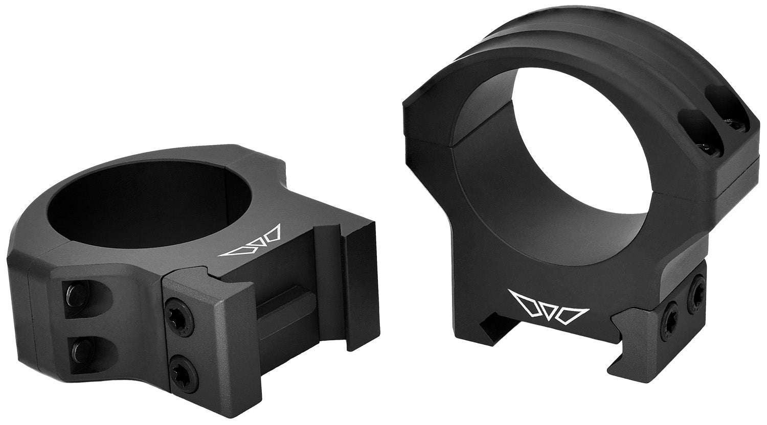 Warne HyperLite 8514M MagnaFusion Alloy 30mm Medium Matte Black Scope Rings Picatinny