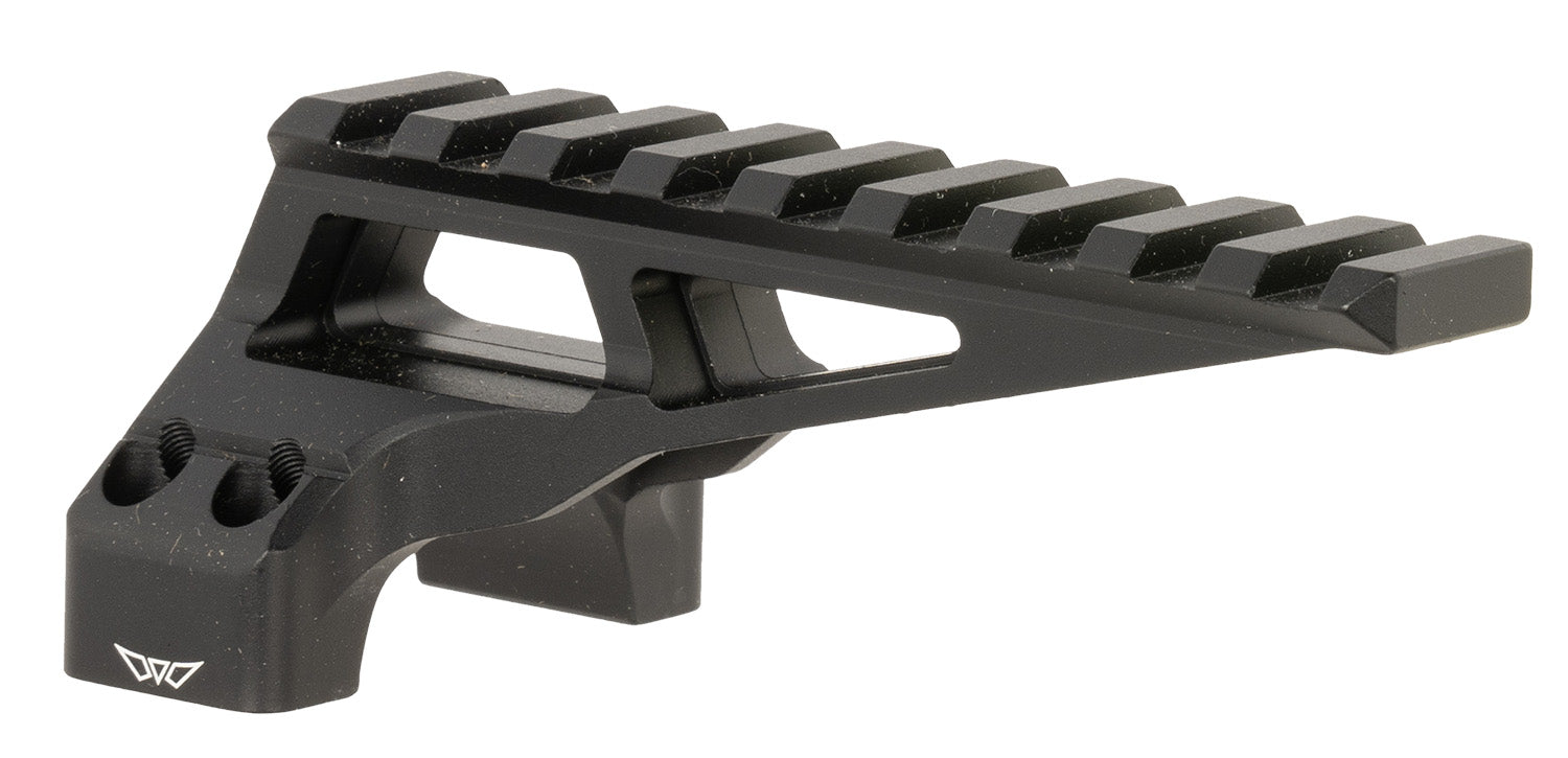 Warne 7859M Skyline Diving Board Extended Rail Mount Black Aluminum 30mm Tube