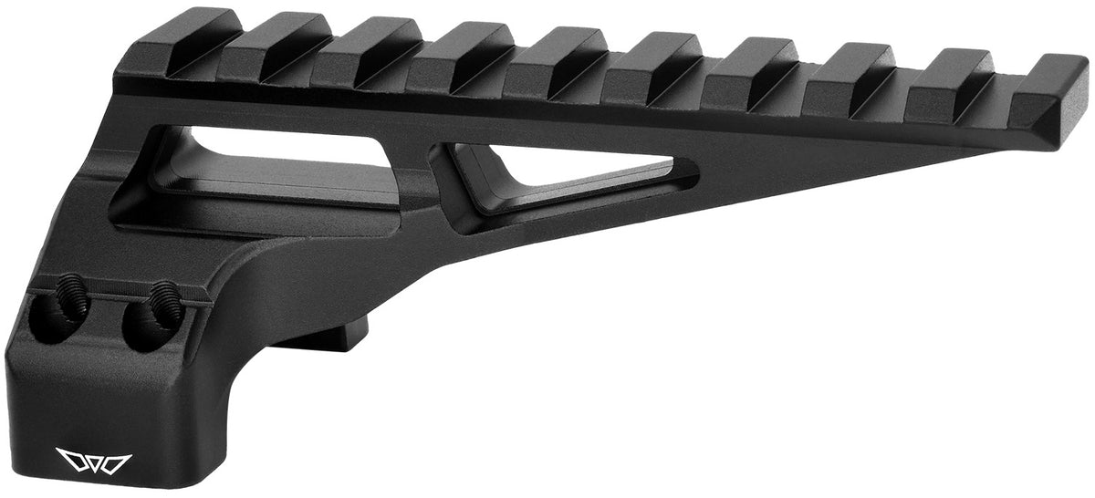 Warne 7861M Skyline Diving Board Extended Picatinny Rail Mount Black Aluminum 35mm