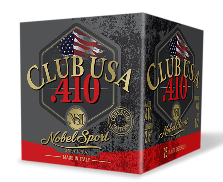 Eurosports LLC .410 Bore Shotgun Ammo Nobelsport NSI .410 2.5 in 1/2 oz #6