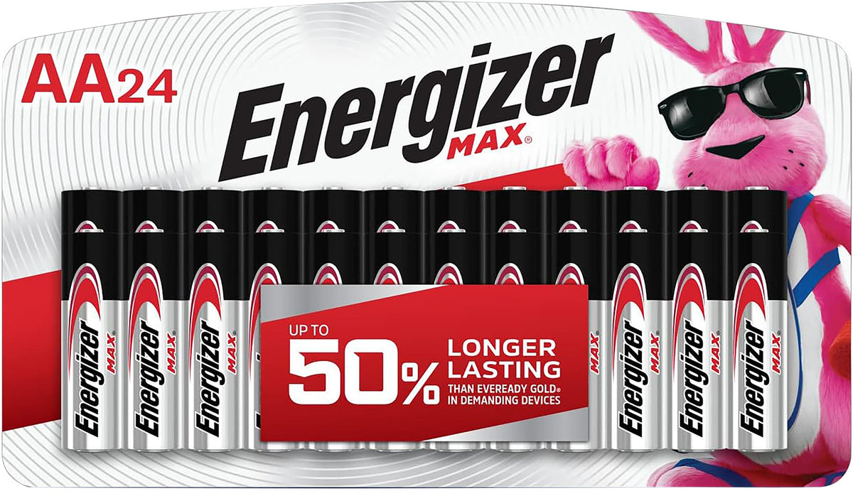 Energizer E91BP24V1 AA 1.5V Alkaline Max Batteries Pack of 24