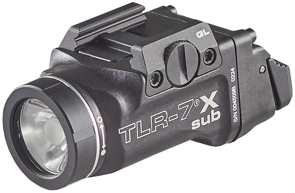 Streamlight 69405 TLR-7 X Sub USB 500 Lumen Subcompact Pistol Light Black Glock 43X/48