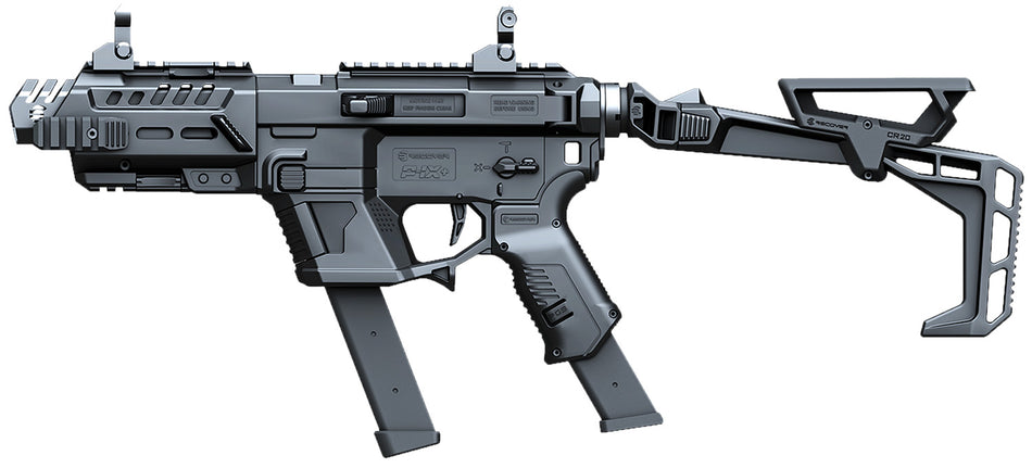 Recover Tactical P-IX+ Basic PG9 Black Folding Stock Metal Front Guard PIXPBFST01
