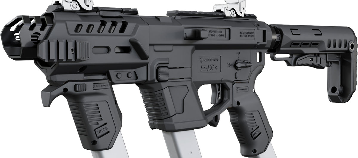 Recover Tactical P-IX+ MG PG9 SR20 Black Metal Front Guard Stock PIXPMGST01