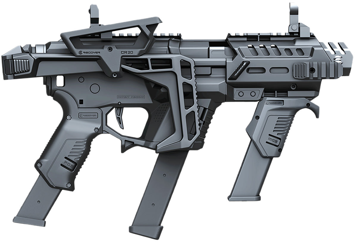 Recover Tactical PIXPMGFST01 Black Folding Stock Metal Front Guard for P-IX+MG SR20