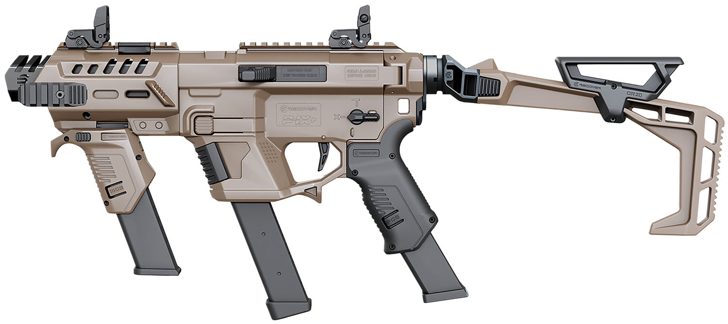 Recover Tactical PIXPMGFST02 Tan Folding Stock Metal Front Guard for P-IX+MG SR20