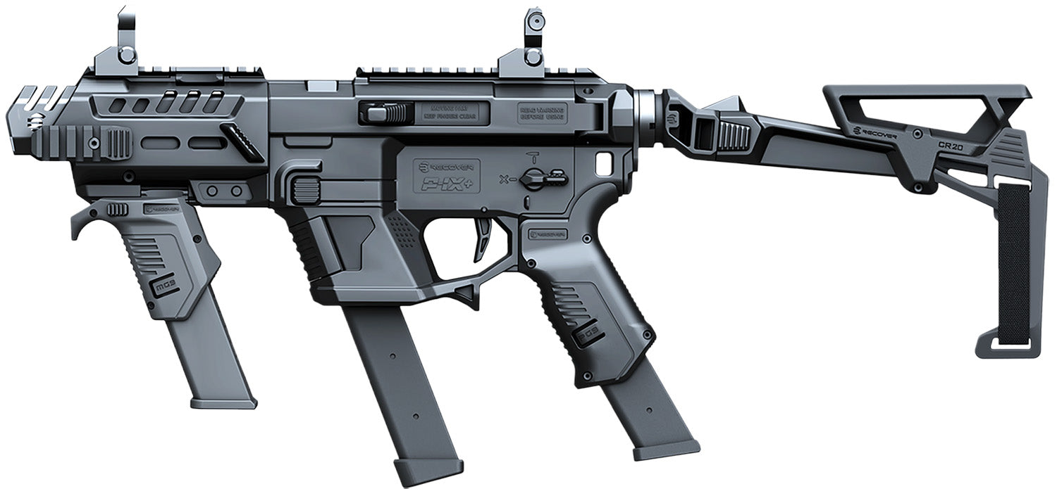 Recover Tactical PIXPMGFBR01 Black Folding Brace Metal Front Guard for P-IX+MG SR20