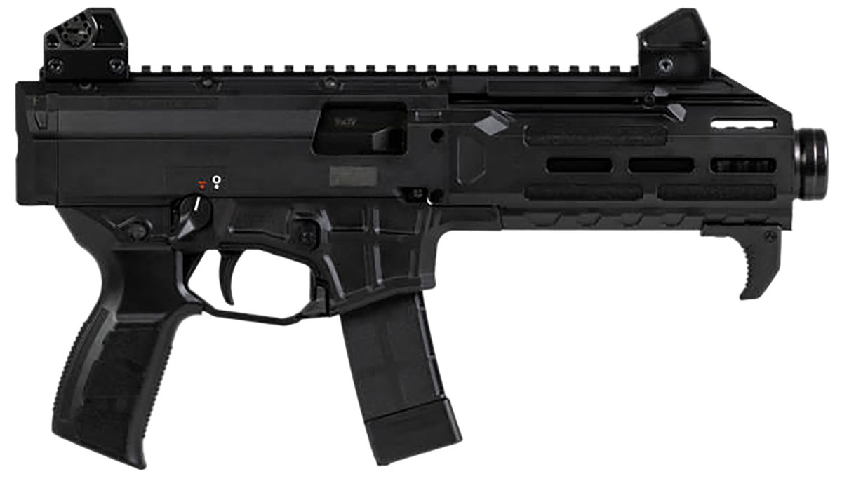 CZ-USA 91431 Scorpion 3+ 9mm Luger 20+1 7.80" Black Threaded Barrel, M-LOK Handguard, Picatinny Rail, Black Polymer Grip, Ambidextrous