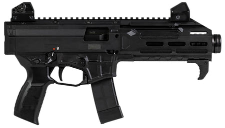 CZ-USA 91431 Scorpion 3+ 9mm Luger 20+1 7.80" Black Threaded Barrel, M-LOK Handguard, Picatinny Rail, Black Polymer Grip, Ambidextrous