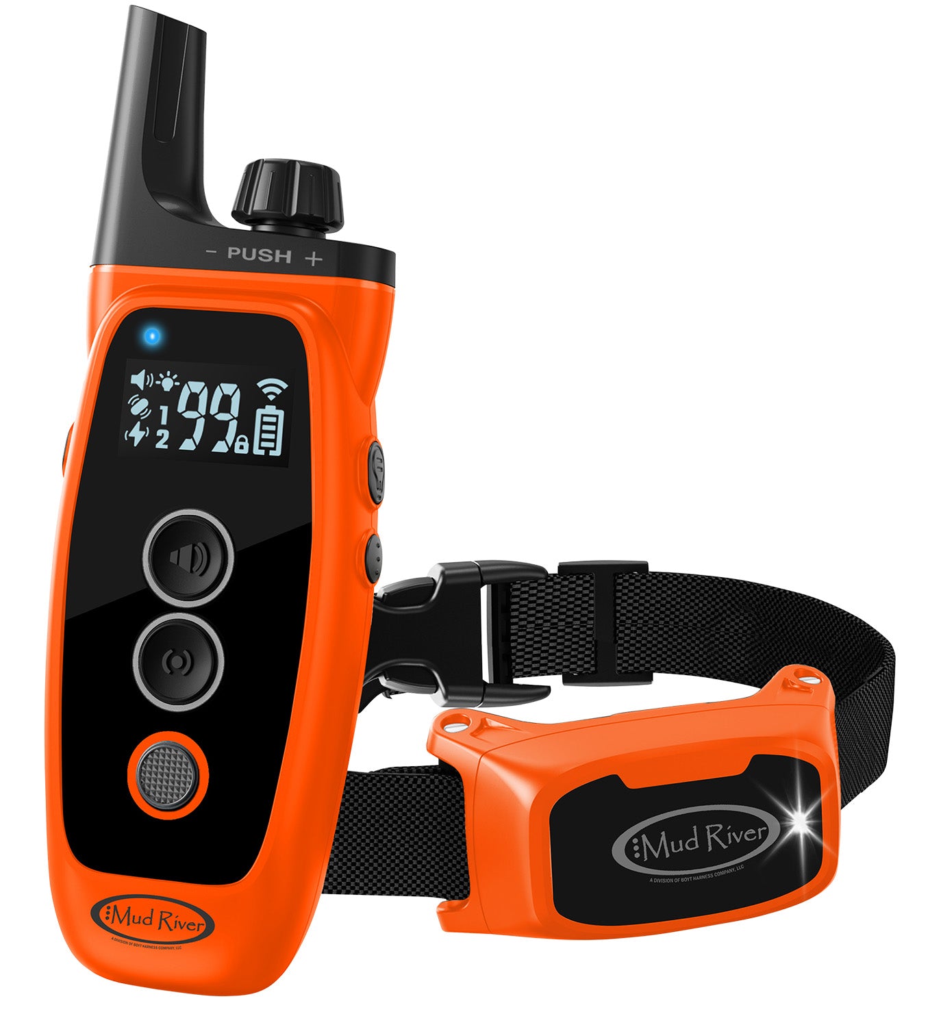 Boyt Harness 38107 MR1000 Dog Training Collar System with Remote Black/Orange