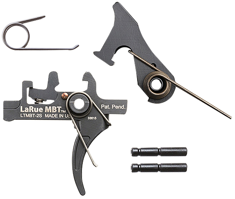LaRue Tactical MBT-2S Black Two-Stage Curved Drop-In Trigger Fits AR10/AR15