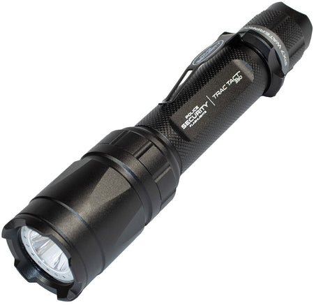 Police Security Trac Tact Black 350 Lumens IPX7 Waterproof Tactical Flashlight