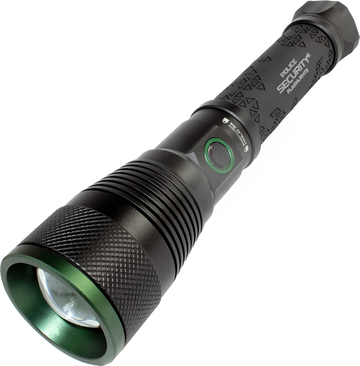 Police Security Skylar R Black 4500 Lumens Ultra-Bright LED Flashlight Power Bank Included