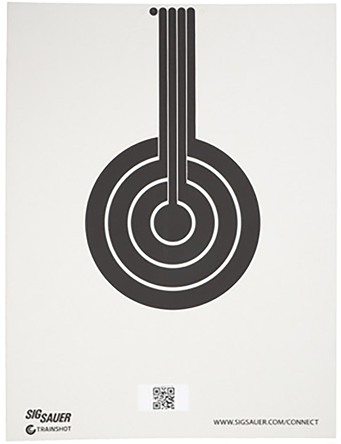 Sig Sauer SCT350 T300 Smart Bullseye Hanging Target Black/White