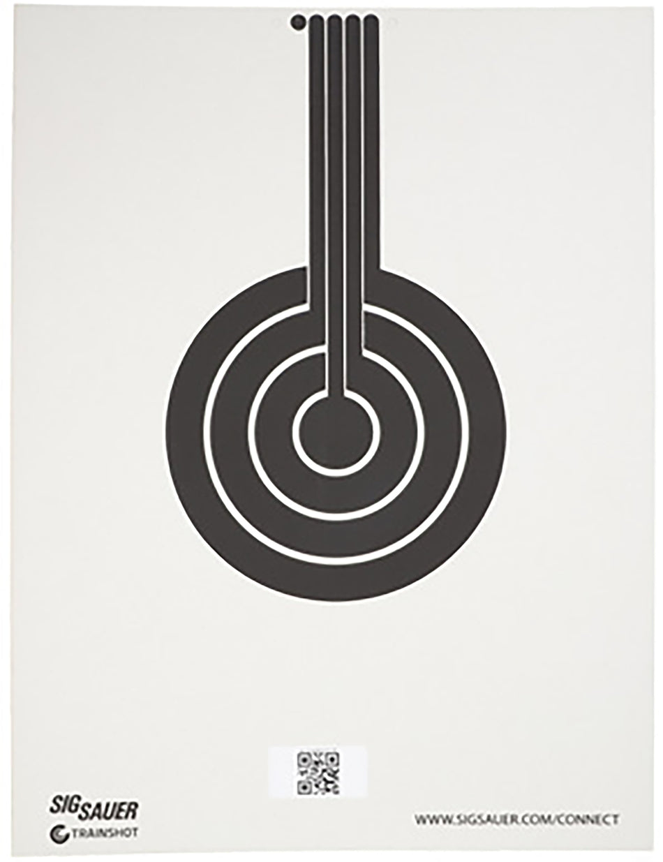 Sig Sauer SCT350 T300 Smart Bullseye Hanging Target Black/White