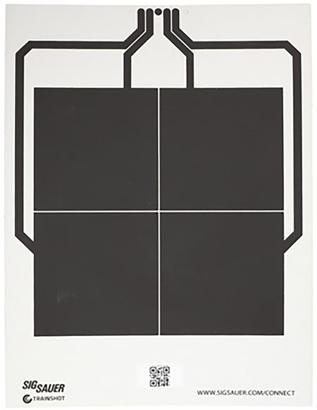 Sig Sauer SCT356 T300 Smart 4 Square Hanging Target Black/White