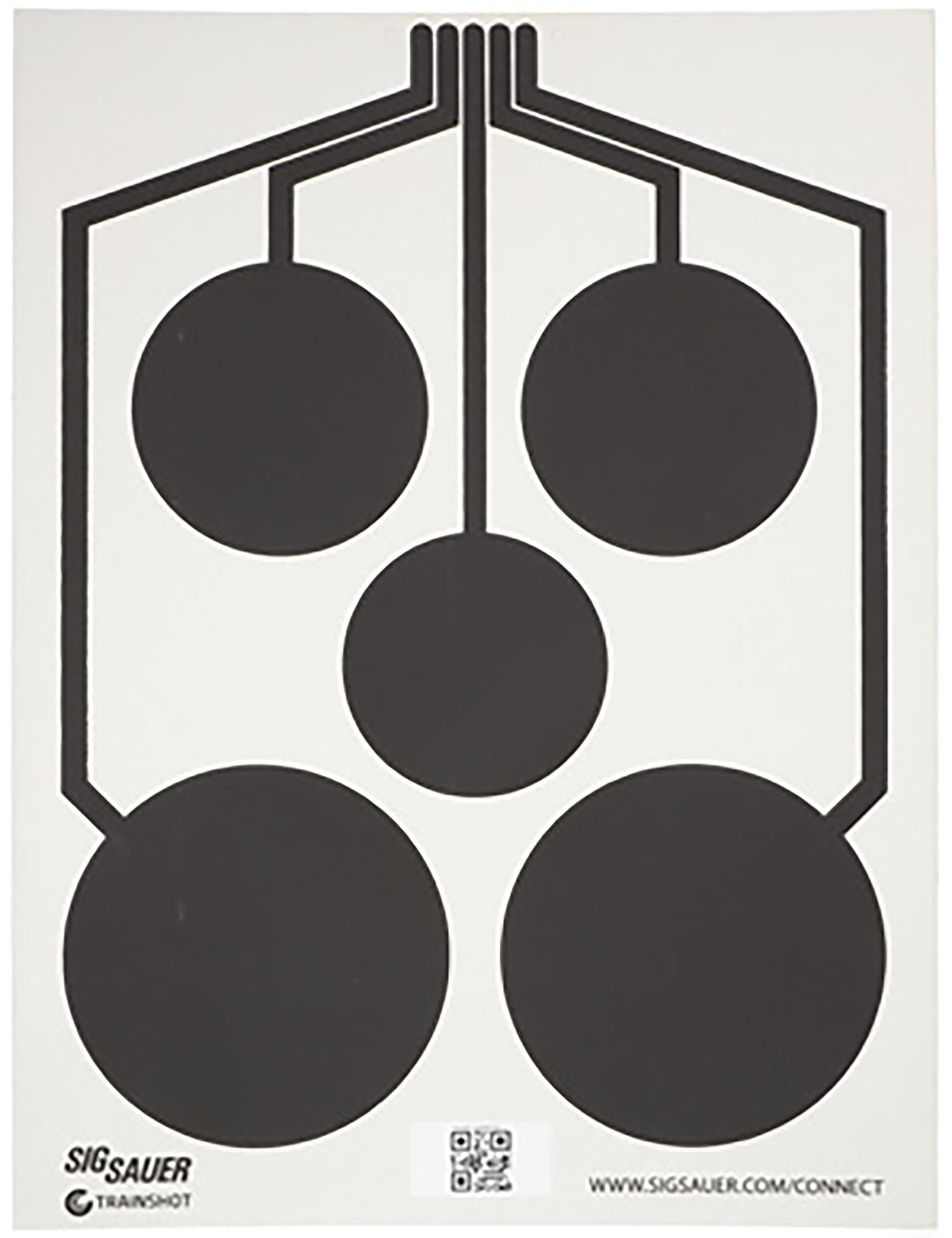 Sig Sauer SCT357 T300 Smart Multi Zone Hanging Target Black/White