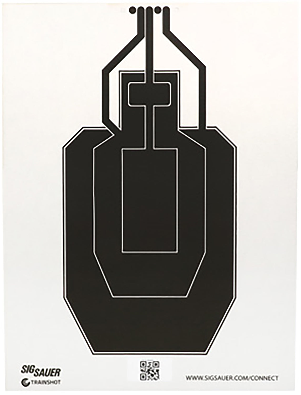 Sig Sauer SCT358 T300 Smart USPSA Hanging Target Black/White