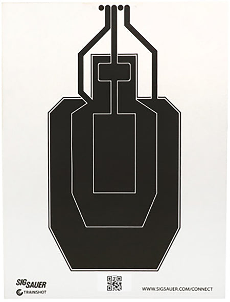 Sig Sauer SCT358 T300 Smart USPSA Hanging Target Black/White