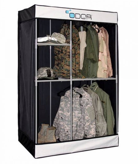 Odor Crusher Tactical Ozone Flex Closet System Black