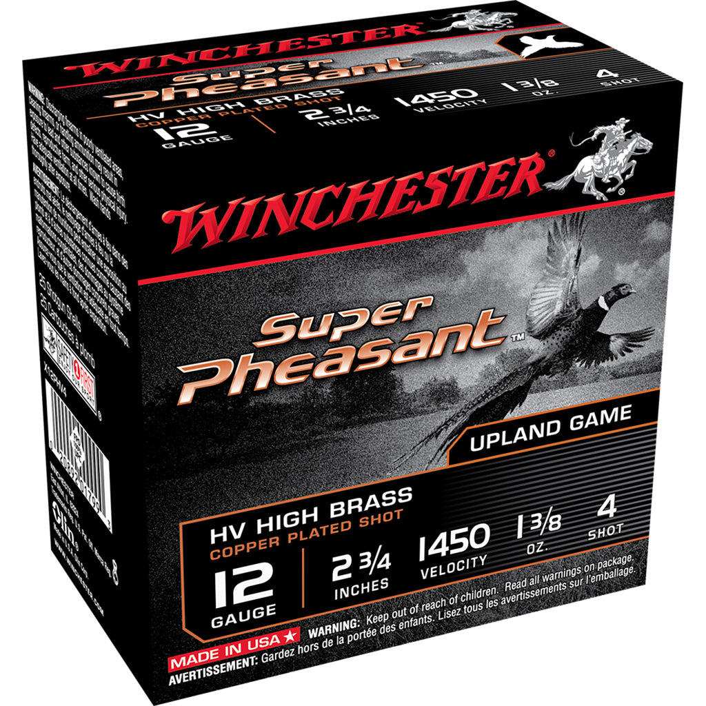 Winchester X12PHV4 Super Pheasant High Velocity 12 Gauge 2.75" 1-3/8oz 4 Shot 1450 fps 020892017993