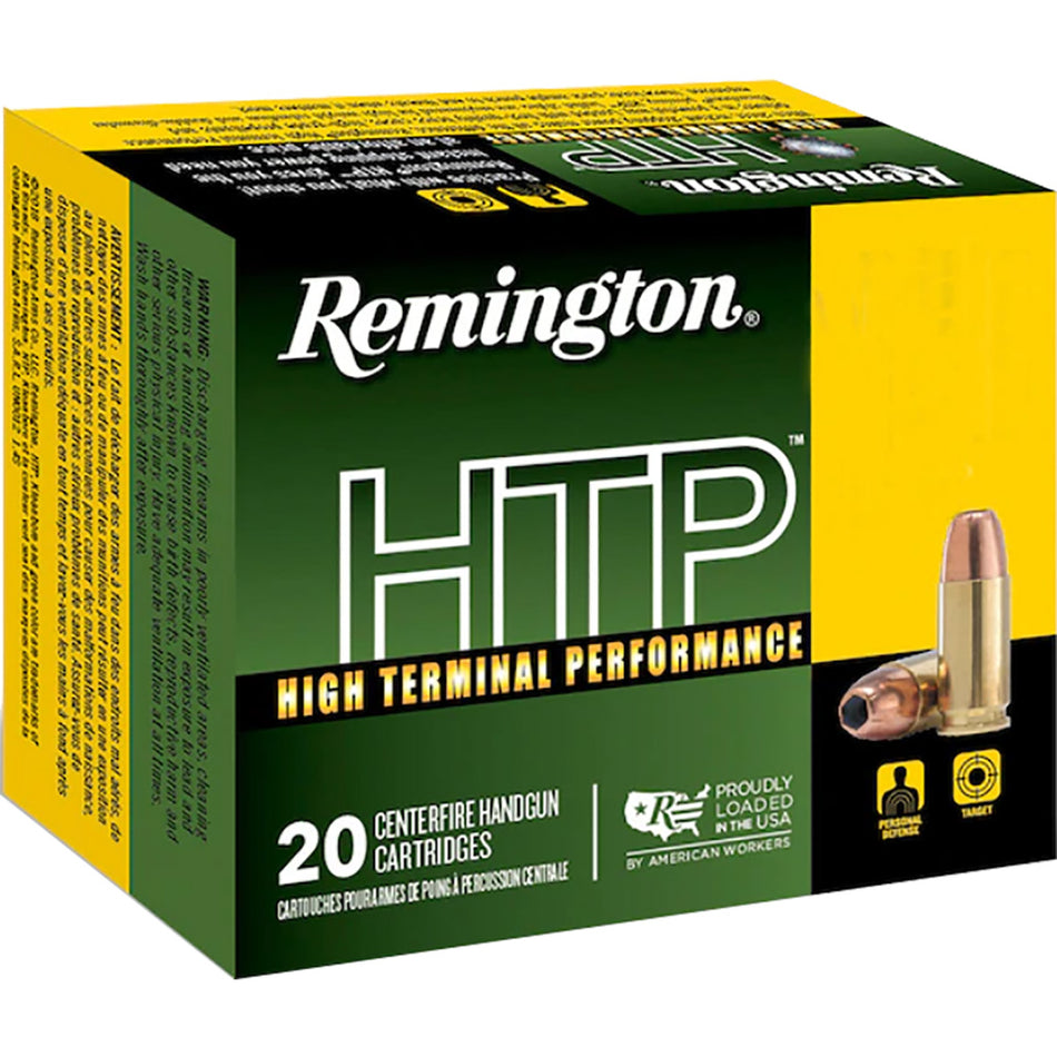 Remington HTP Semi Jacketed Hollow Point 110 Grain .38 Special 950 fps 047700497402