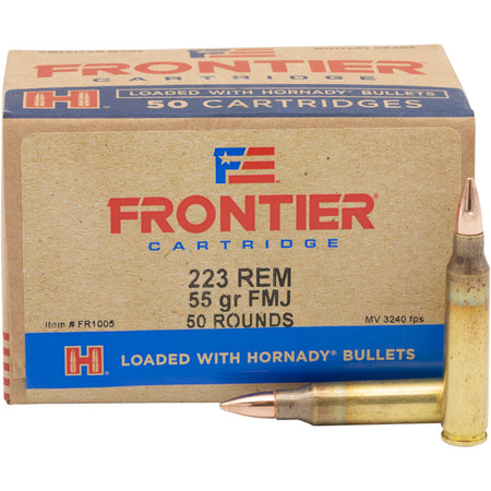 Frontier Cartridge .223 Remington Lake City Military Grade 55 grain Full Metal Jacket ammunition