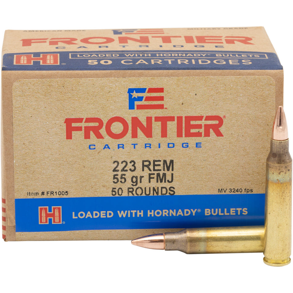 Frontier Cartridge .223 Remington Lake City Military Grade 55 grain Full Metal Jacket ammunition