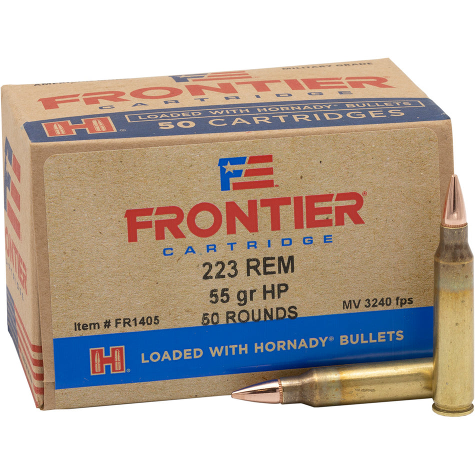 Frontier Cartridge .223 Remington Lake City Military Grade 55 grain Hollow Point Match ammunition