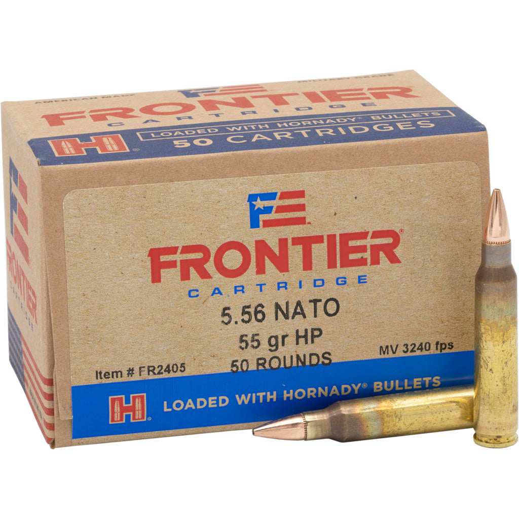 Frontier Cartridge 5.56x45mm NATO Lake City Centerfire Rifle Match 55 grain Hollow Point Match ammunition