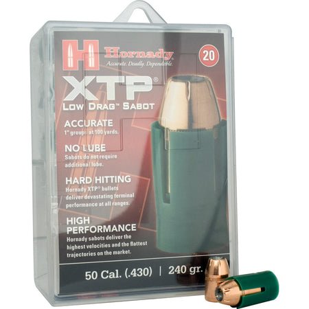 Hornady Muzzleloading 50 Cal. XTP 240 gr. Sabot Bullets 20 rd.