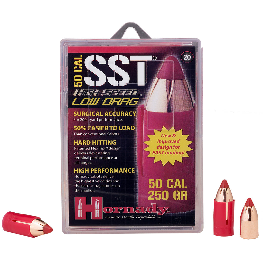 Hornady Muzzleloading 50 Cal. SST LD 250 gr. Sabot Bullets 20 rd.