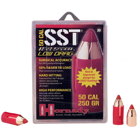 Hornady Muzzleloading 50 Cal. SST LD 250 gr. Sabot Bullets 20 rd.
