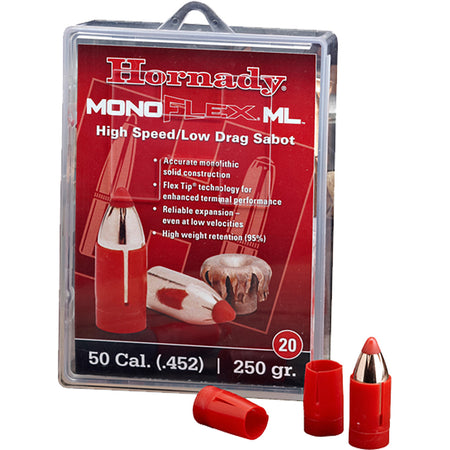 Hornady Muzzleloading 50 Cal. MonoFlex LD 250 gr. Sabot Bullets 20 rd.