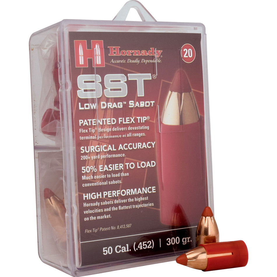 Hornady Muzzleloading 50 Cal. SST LD 300 gr. Sabot Bullets 20 rd.
