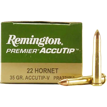 Remington .22 Hornet Premier 35 grain AccuTip ammunition