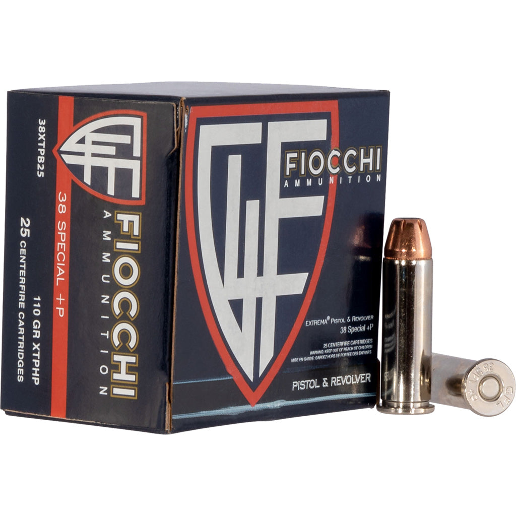 Fiocchi Hyperformance Hornady XTP Hollow Point 110 Grain .38 Special 1100 fps 762344710525