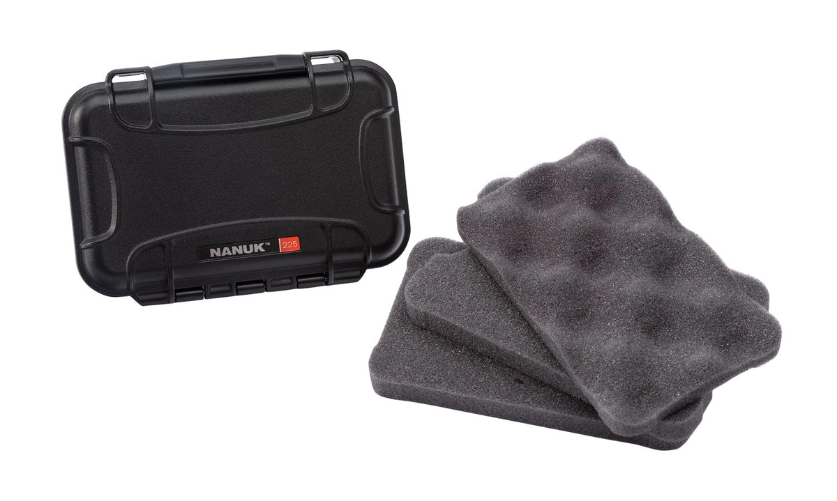 Nanuk 225 Broadhead Holder Hard Case Black ABS Shell with Protective Foam