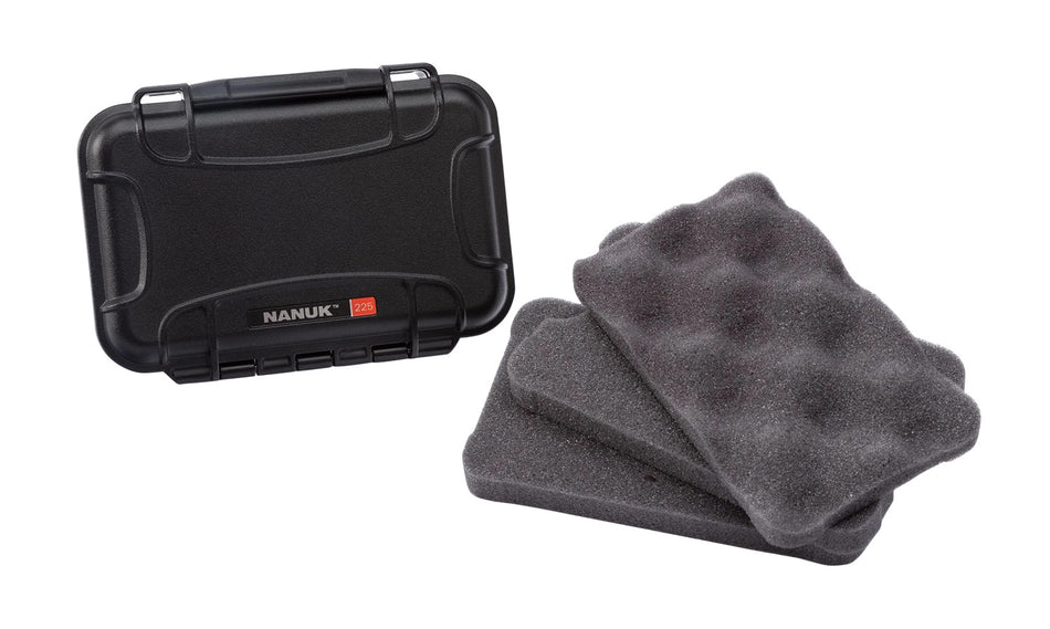 Nanuk 225 Broadhead Holder Hard Case Black ABS Shell with Protective Foam