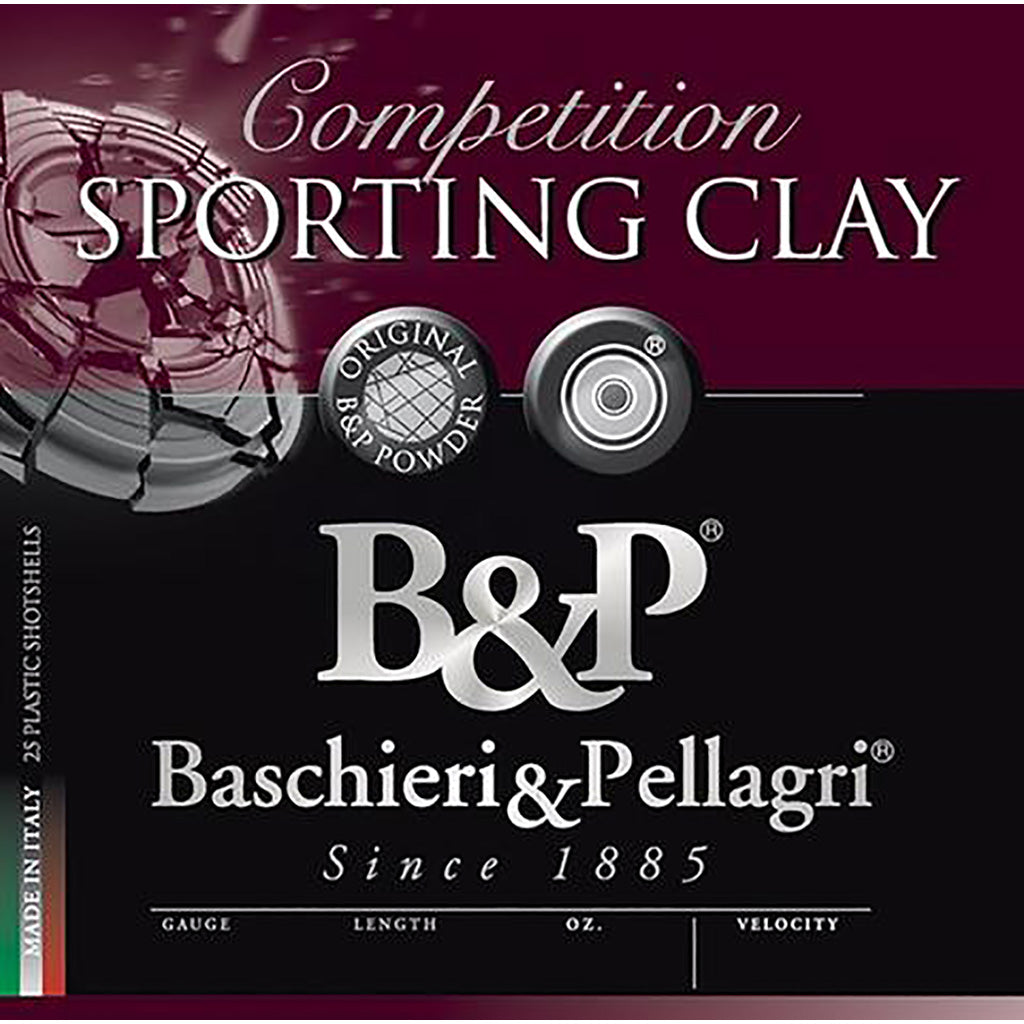 Baschieri and Pellagri 12 Gauge Shotgun Ammo Competition Sporting Clay High Velocity 2.75 in 1 oz #8