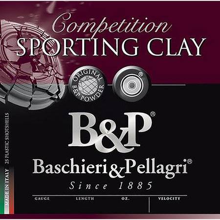Baschieri and Pellagri 12 Gauge Shotgun Ammo Competition Sporting Clay High Velocity 2.75 in 1 oz #8
