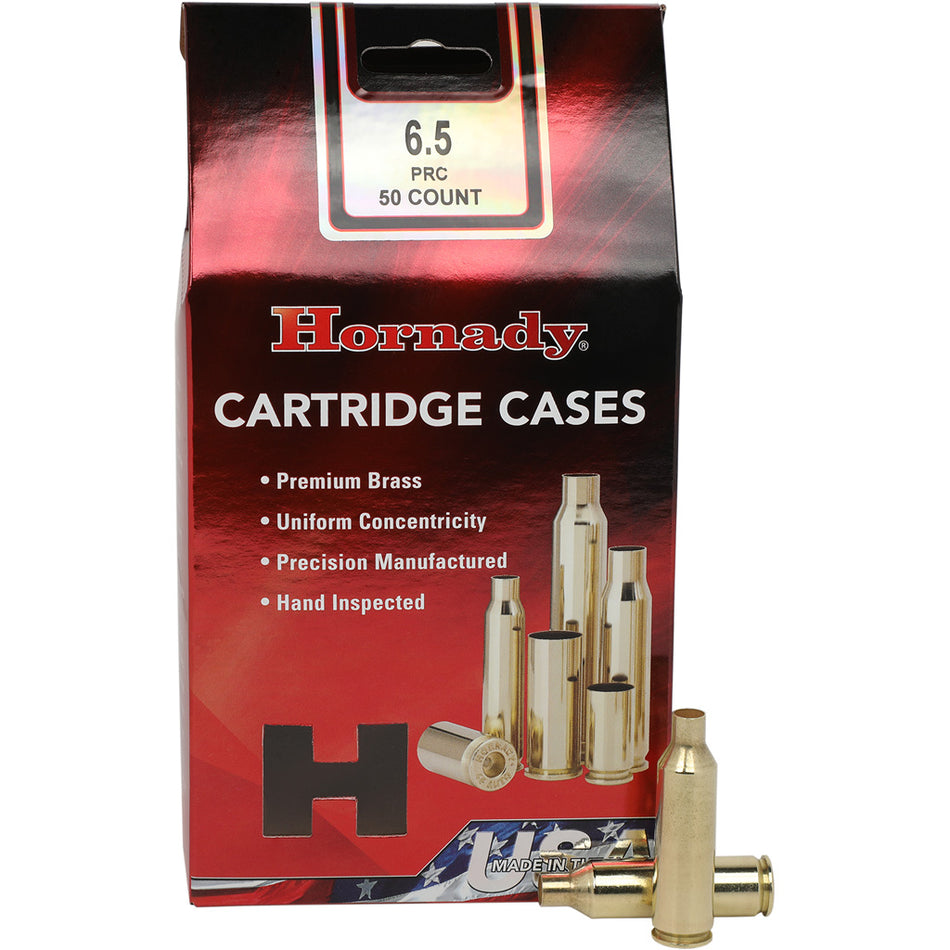 Hornady 6.5 PRC Unprimed Brass Reloading Cases 50-Pack