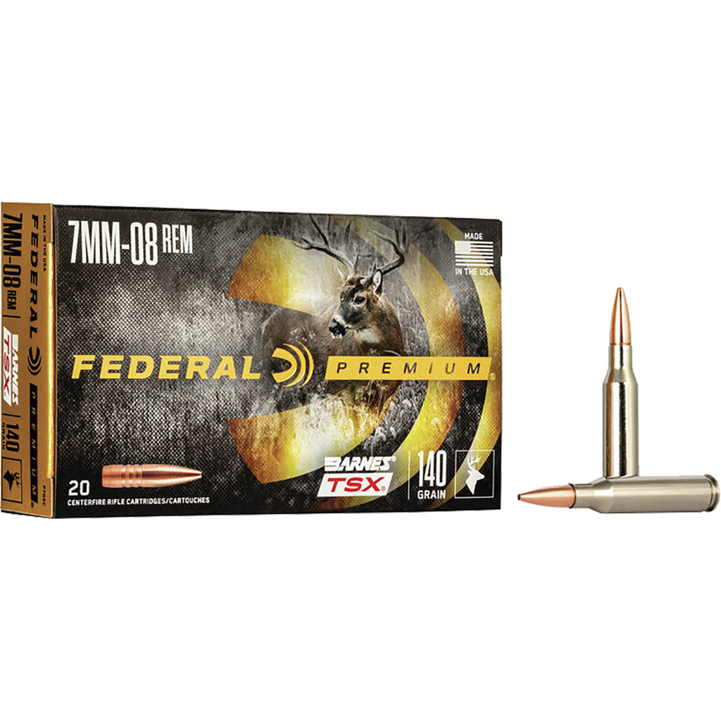 Federal Premium Barnes TSX 140 Grain 7mm-08 Remington 2820 fps 029465099060
