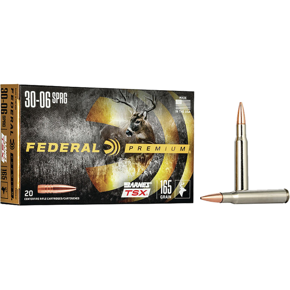 Federal Premium Barnes TSX 165 Grain .30-06 Springfield 2800 fps 029465098537