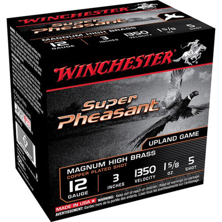 Winchester X123PH5 Super Pheasant Magnum 12 Gauge 3" 1-5/8oz 5 Shot 1350 fps 020892018884