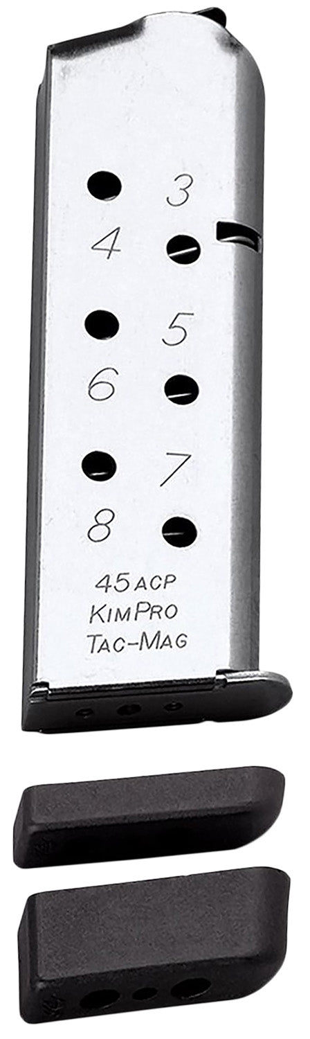 Kimber 1100721A Silver Stainless Tac-Mag .45 ACP 8-Round 1911 Magazine