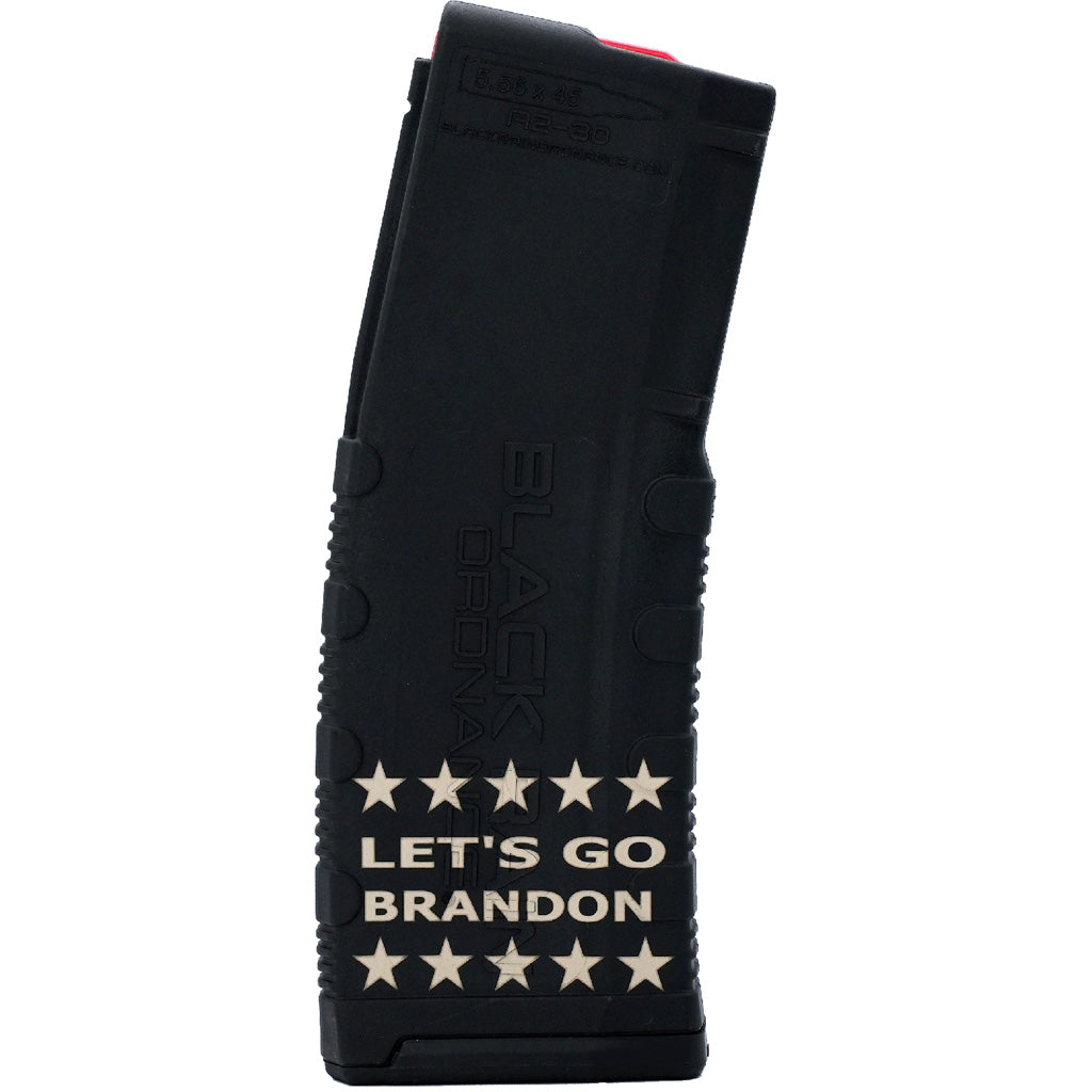 Black Rain Ordnance LGB Line of Stars Laser Etched AR-15 30-Round Polymer Magazine